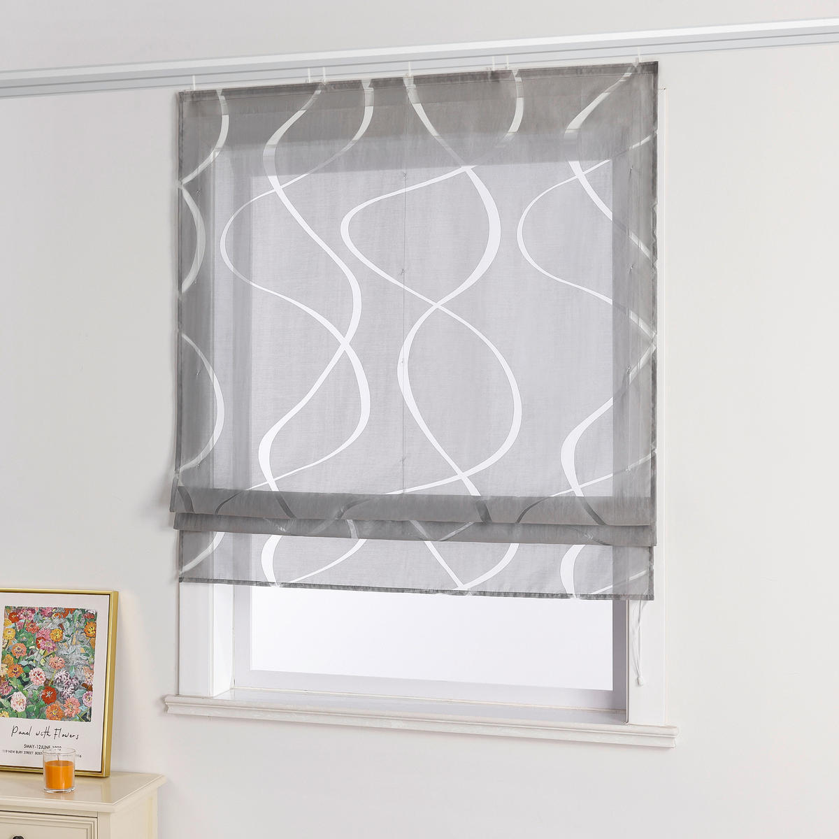 FALTROLLO  transparent  120/140 cm    - Grau, Basics, Textil (120/140cm) - Joyswahl