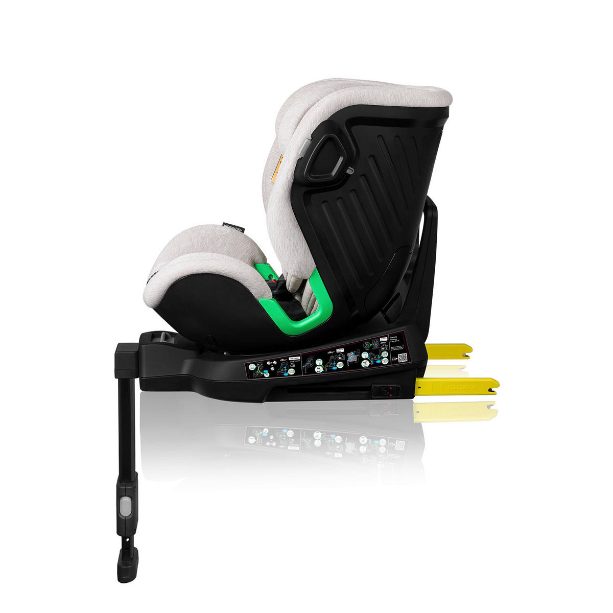 KINDERAUTOSITZ Harmony i-Size  - Beige, Basics, Holz/Kunststoff (45/54/60cm) - Lionelo