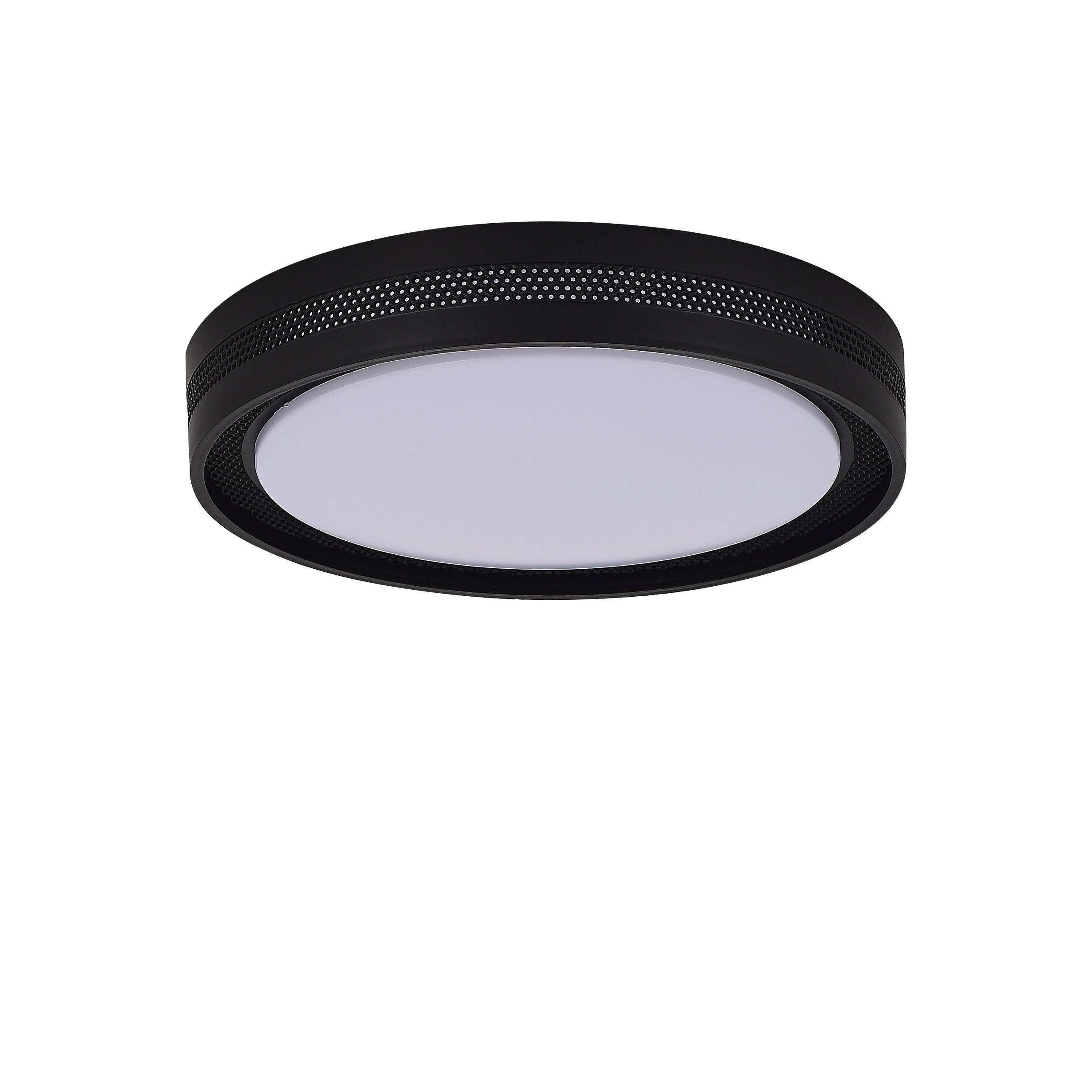 LED-DECKENLEUCHTE Ronda  8/39/39 cm  - Schwarz, Design, Kunststoff (8/39/39cm)