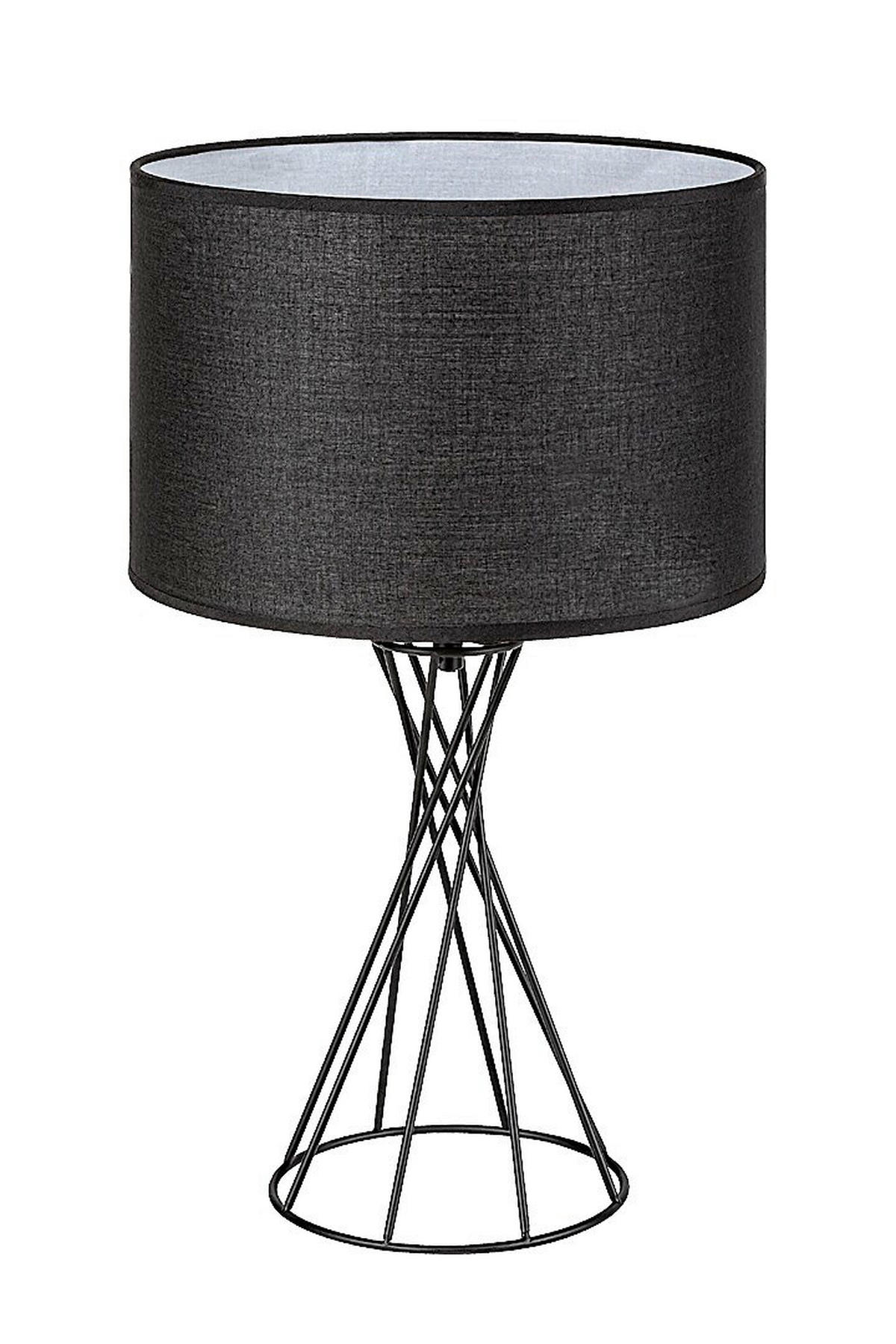 NAMIZNA SVETILKA  NIVRA  30/50 cm           - črna, Basics, kovina/tekstil (30/50cm)