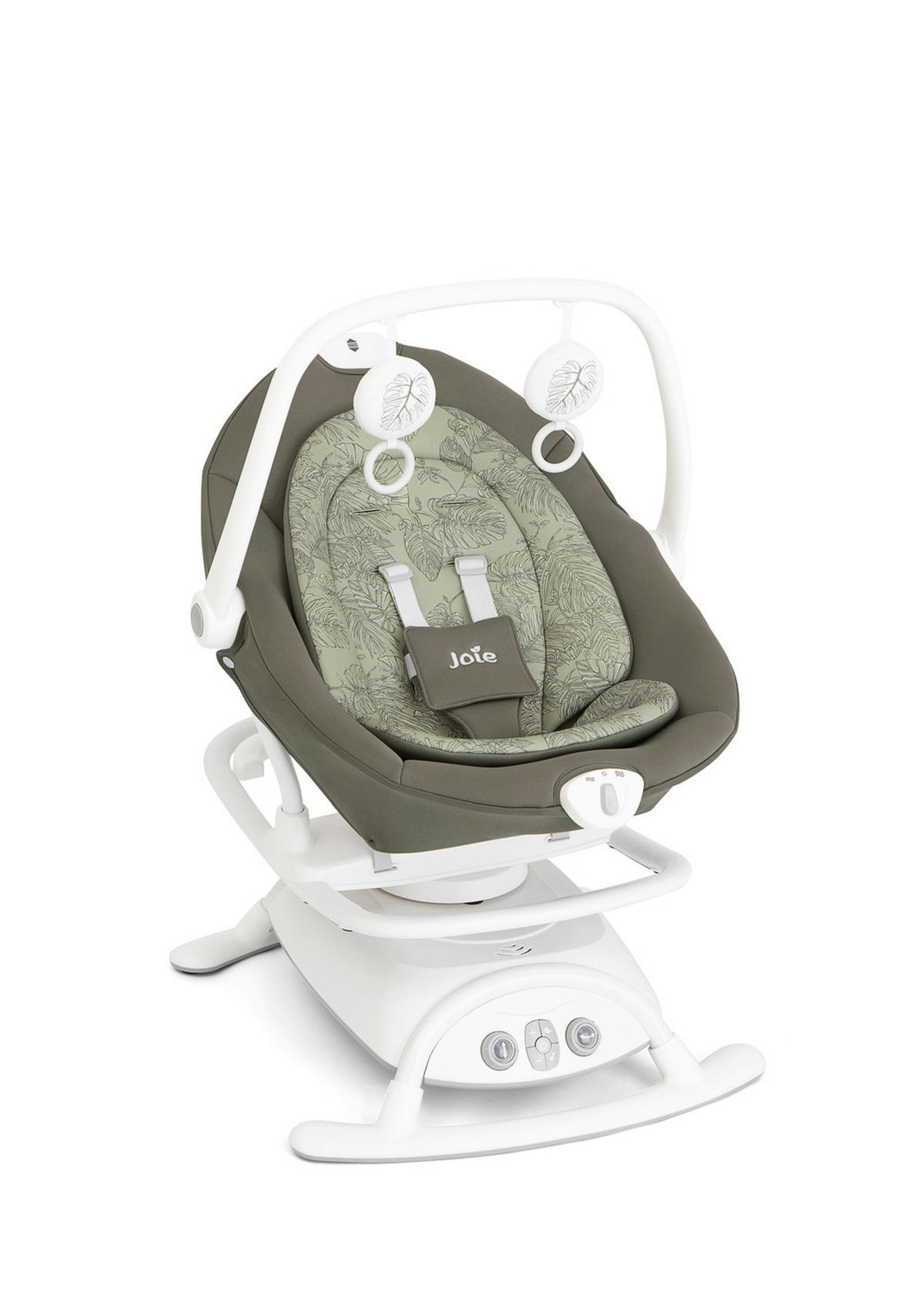 SCHAUKELWIPPE Sansa 2in1 Palms Weiß   - Multicolor/Weiß, Basics, Kunststoff/Metall (46/78/63cm) - Joie