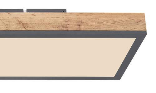 STROPNA LED-SVETILKA DORO 24 W//2700-6000 K/230 V/ - barve grafita/opal, Basics, kovina/umetna masa (80/20cm) - Globo