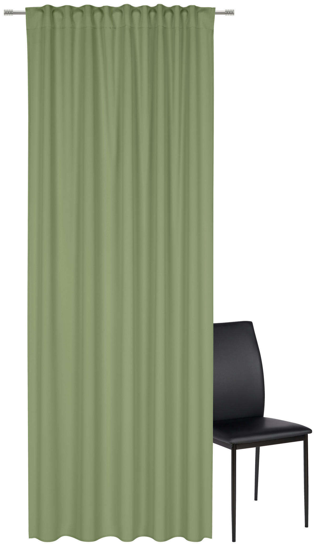 HOTOVÝ ZÁVĚS, zatemnění, 135/245 cm - zelená, Basics, textil (135/245cm) - Esposa