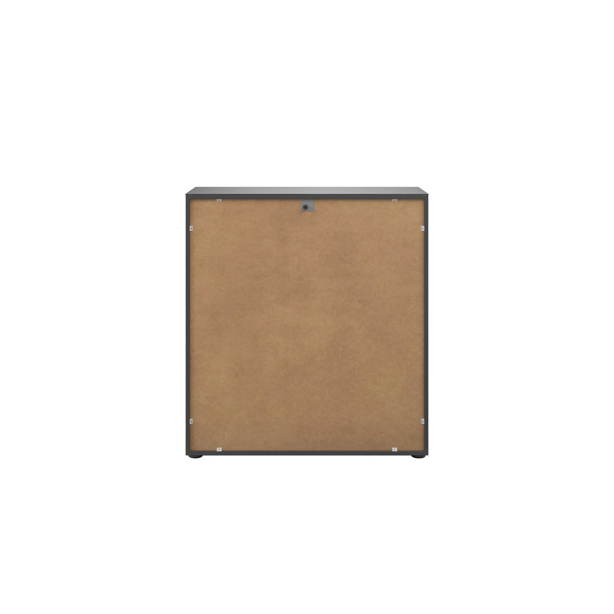 KOMMODE Style  in 90/99/40 cm  - Anthrazit/Anthrazit Hochglanz, Basics, Glas/Holzwerkstoff (90/99/40cm)
