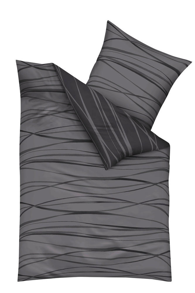 POSTELJINA MOTION 140/200 cm saten siva  - siva, Konvencionalno, tekstil (140/200cm) - Kaeppel