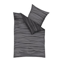 POSTELJNINA MOTION, SIVA MOTION 140/200 cm saten siva  - siva, Konvencionalno, tekstil (140/200cm) - Kaeppel