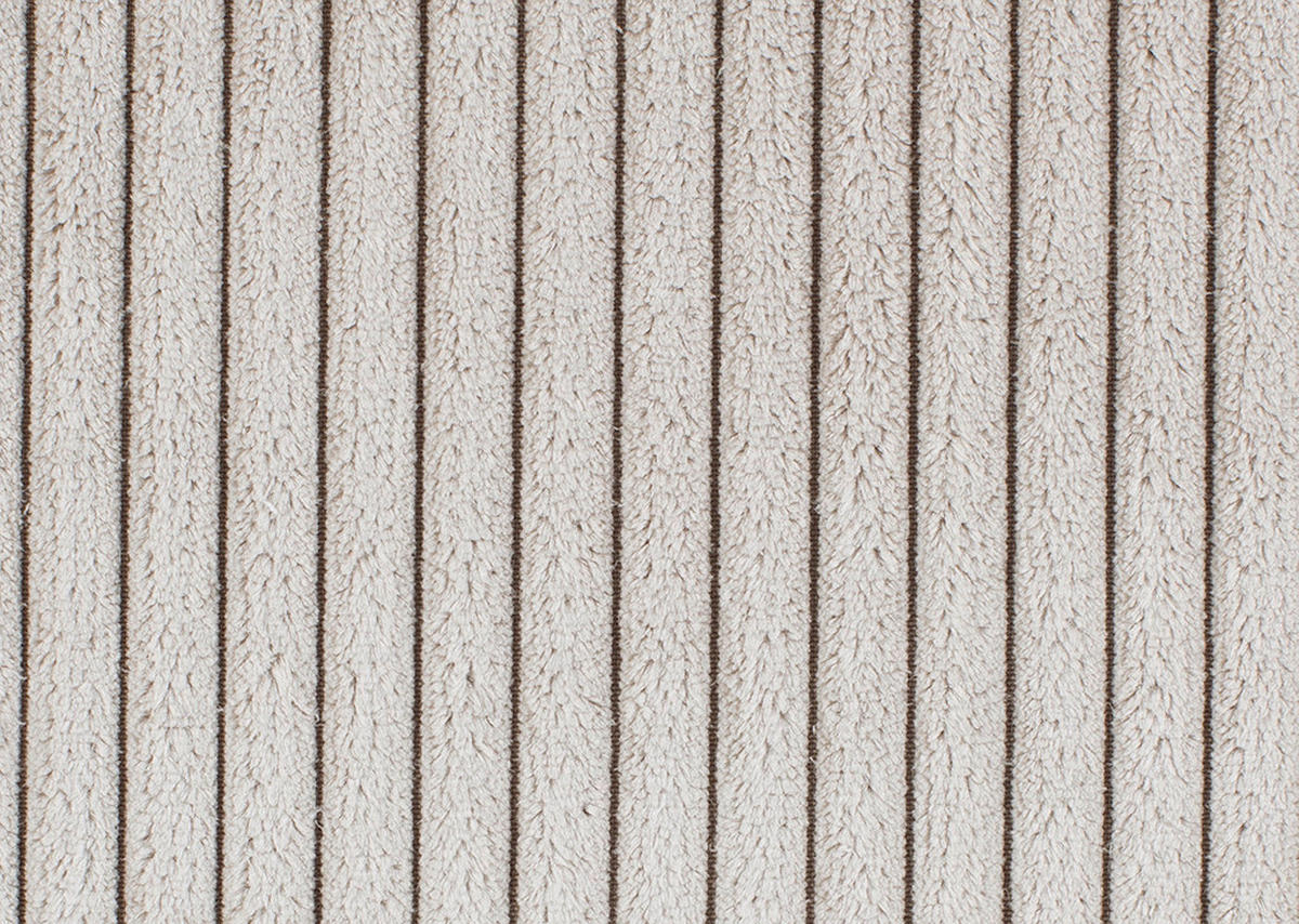 BIGSOFA Cord Beige  - Beige/Schwarz, MODERN, Kunststoff/Textil (234/93/190cm) - Carryhome