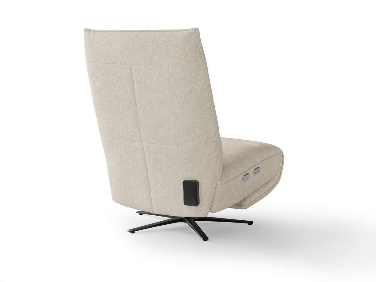RELAXAČNÍ KŘESLO, textil, barvy stříbra - černá/barvy stříbra, Basics, kov/textil (80/109/98cm) - Sit & More