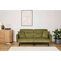 SCHLAFSOFA Bouclé Grün, Opal  - Champagner/Opal, MODERN, Holz/Textil (191/83/84cm) - Livetastic