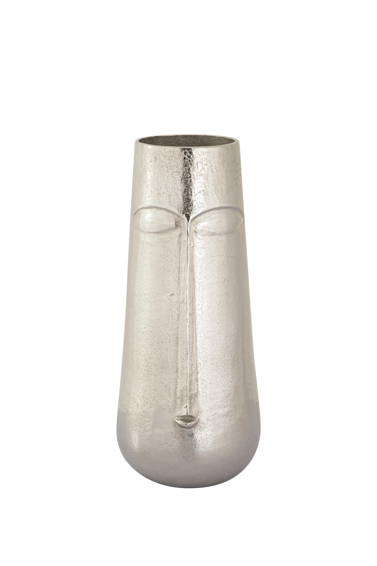 VASE 40 cm  - Nickelfarben, Trend, Metall (18/18/40cm) - Ambia Home