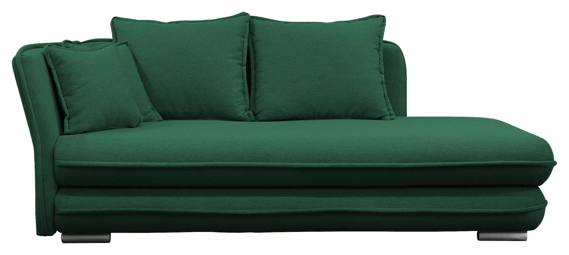 LIEGE in Flachgewebe Grün  - Silberfarben/Grün, Design, Kunststoff/Textil (107/84/99/224cm) - MID.YOU