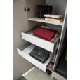 GARDEROBE 5-teilig  in 196/233/59 cm  - Anthrazit/Nussbaumfarben, Design, Holz/Holzwerkstoff (196/233/59cm) - Moderano