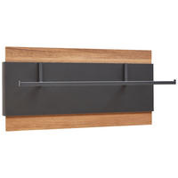 GARDEROBENPANEEL  in 98,4/48,3/35,4 cm  - Eichefarben/Anthrazit, Natur, Holz/Metall (98,4/48,3/35,4cm) - Voglauer
