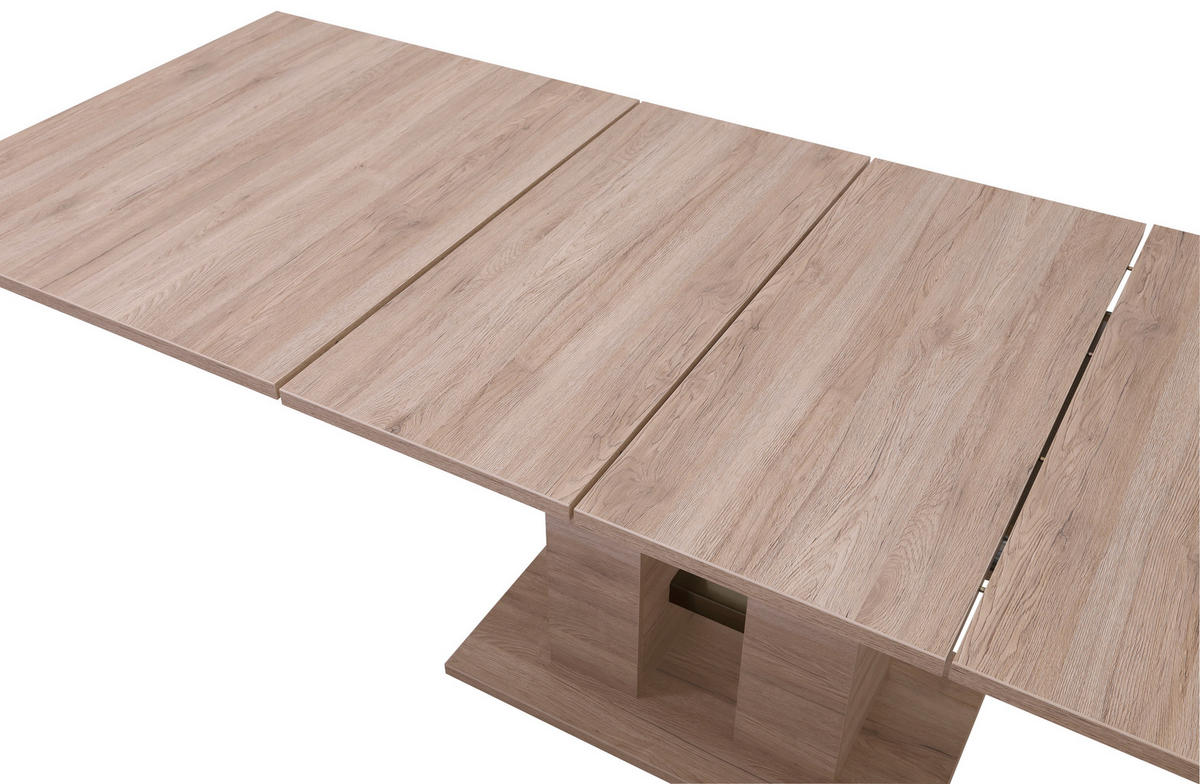 ESSTISCH Sonoma Eiche rechteckig  ausziehbar  - Eichefarben/Sonoma Eiche, MODERN, Holzwerkstoff (140-220/90/76cm) - Carryhome