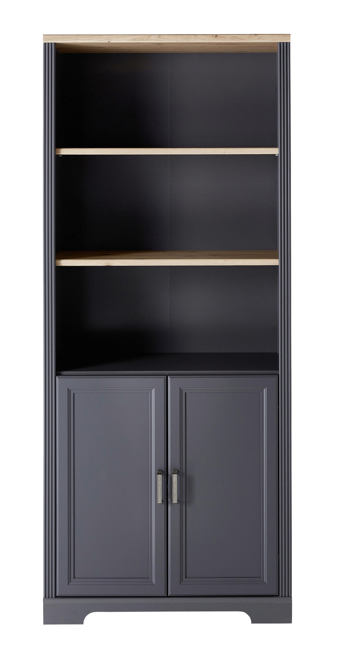 Dulap Pentru Acte  86/204/38 cm  - grafit/stejar Artisan, Romantik / Landhaus, material pe bază de lemn (86/204/38cm) - Landscape