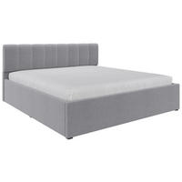 POLSTERBETT Lattenrost, Bettkasten Silberfarben 180/200 cm  - Silberfarben/Schwarz, Design, Holz/Kunststoff (180/200cm) - Stylife