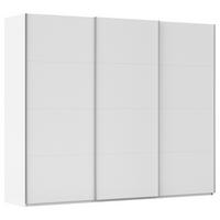 SCHWEBETÜRENSCHRANK 271/223/68 cm 3-türig Weiß  - Alufarben/Weiß, Basics, Holzwerkstoff/Metall (271/223/68cm) - Novel
