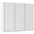 SCHWEBETÜRENSCHRANK  in Weiß  - Alufarben/Weiß, Basics, Holzwerkstoff/Metall (271/223/68cm) - Novel
