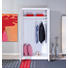 DREHTÜRENSCHRANK 2-türig Kiefer massiv Weiß - Alufarben/Weiß, LIFESTYLE, Holz/Metall (95/190/55cm) - Carryhome