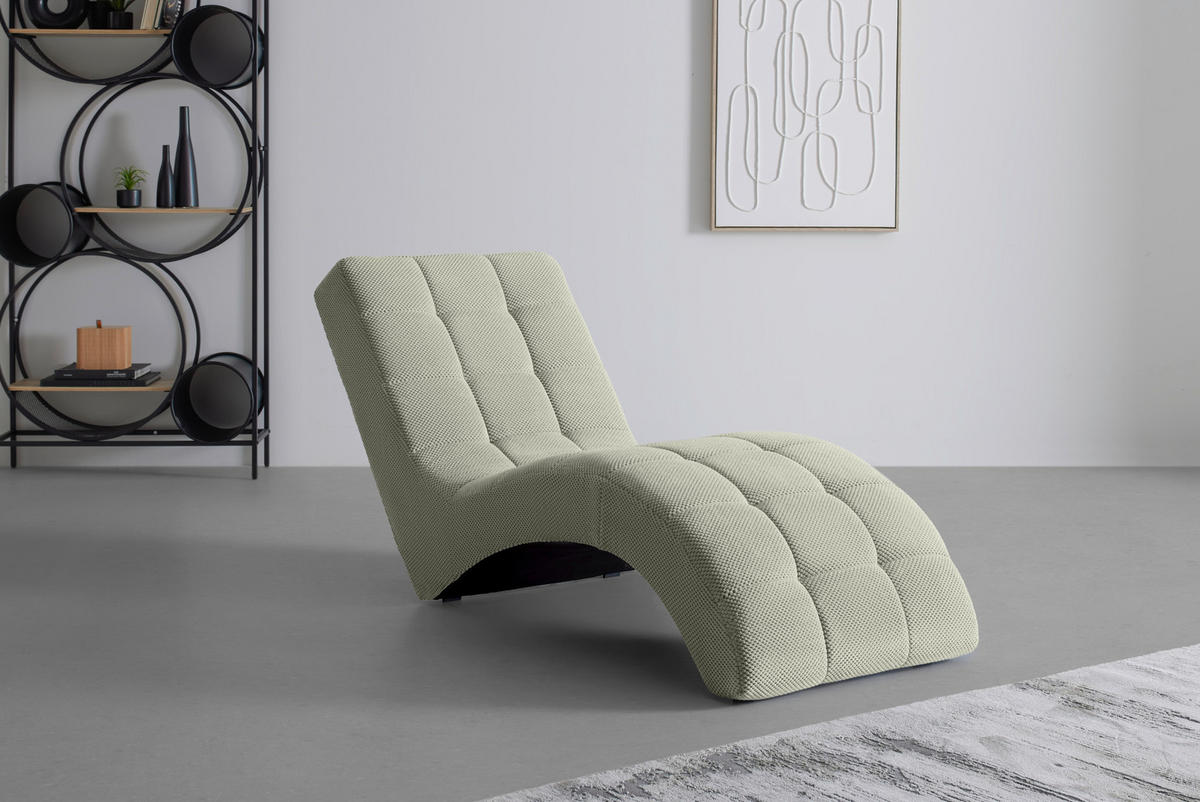 LIGGFÅTÖLJ i vävt tyg greige  - greige/svart, Modern, textil/plast (68/80/167cm) - MID.YOU