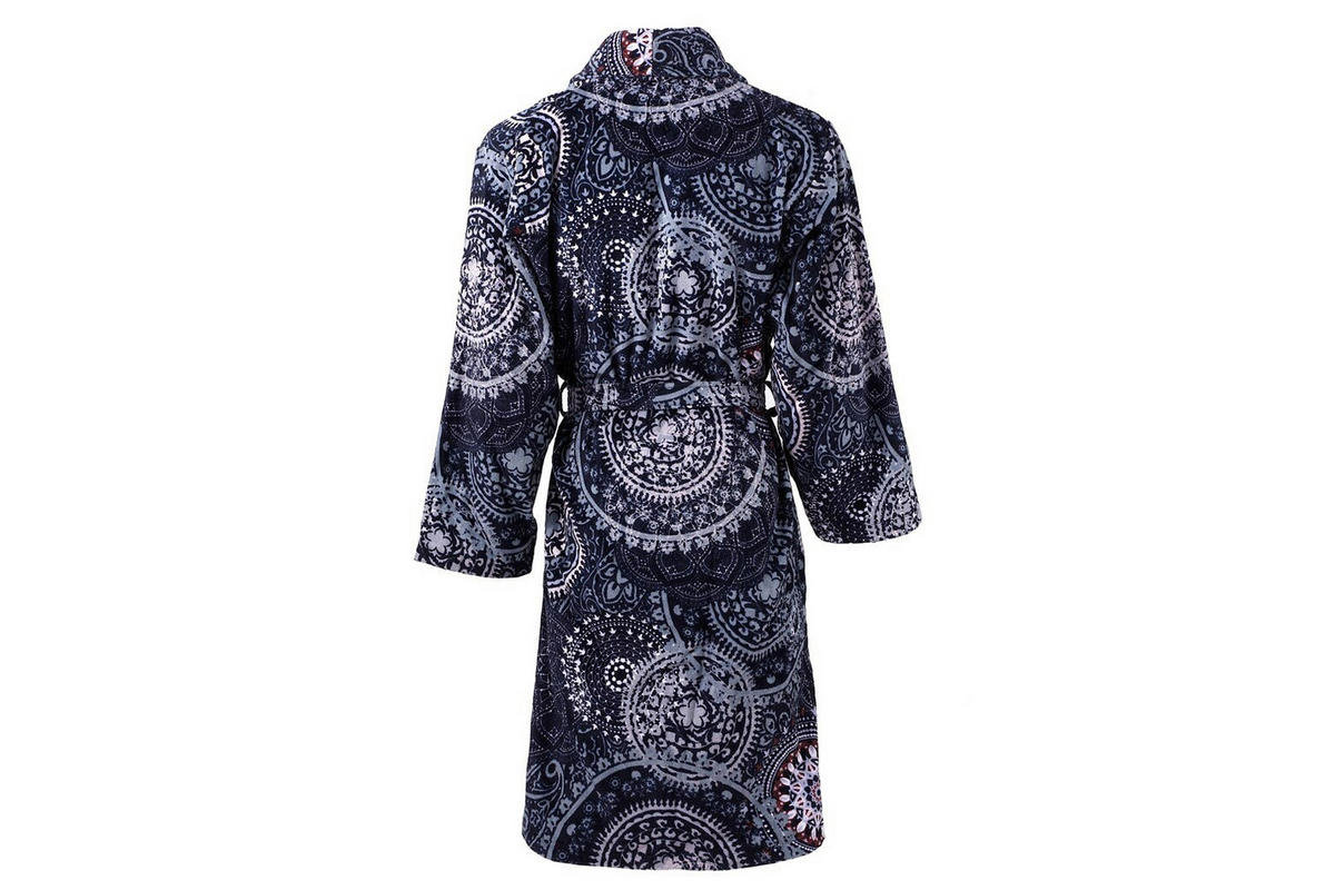 BADEMANTEL M Unisex  - Blau/Schwarz, Basics, Textil (Mnull) - Kayoom