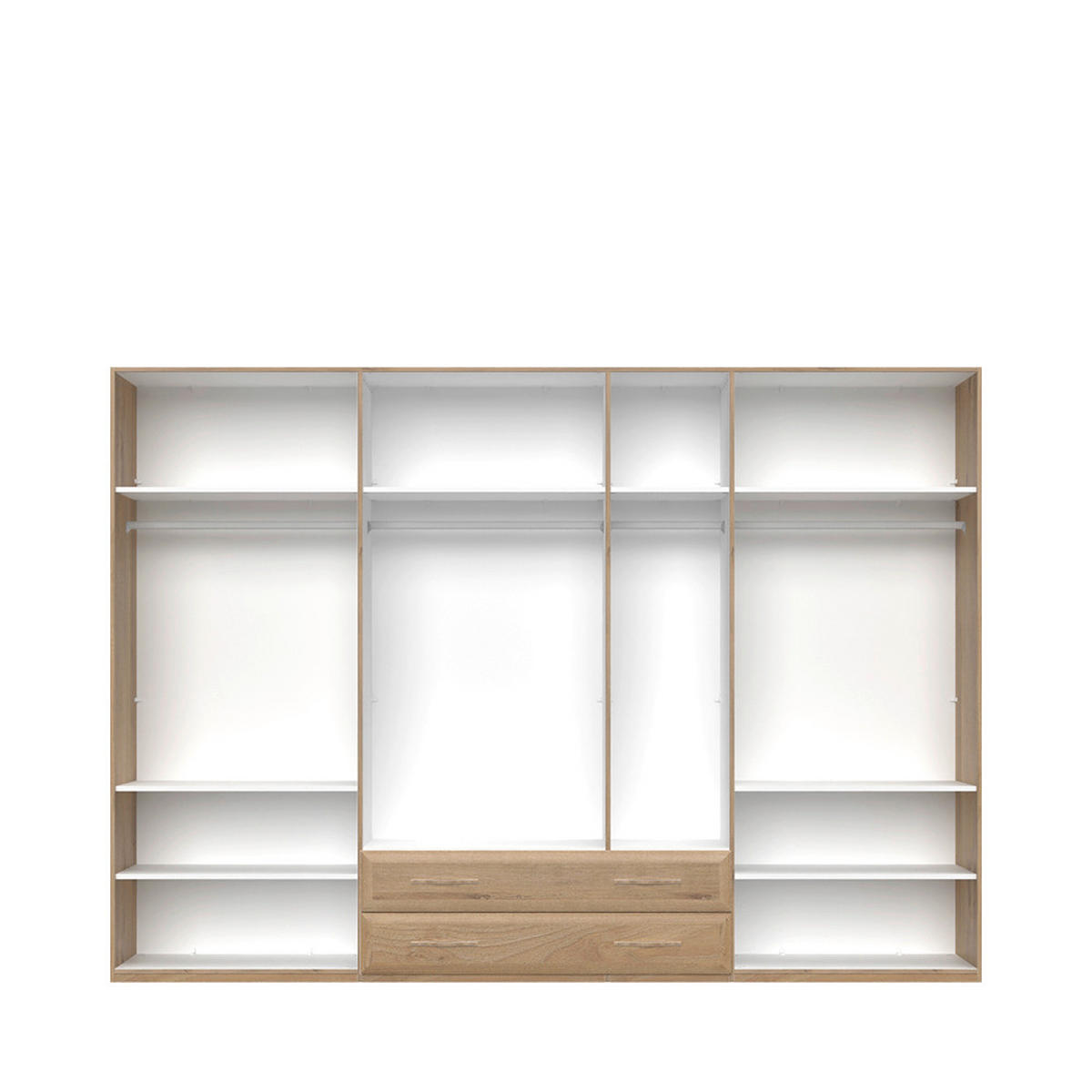 ORMAR SA KLASIČNIM VRATIMA bež  317/224/56 cm  - bež, Dizajnerski, metal/pločasti materijal (317/224/56cm)