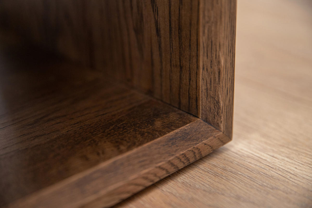 NACHTSCHRANK 50/35/35 cm Eiche massiv  - Eiche dunkel, MODERN, Holz (50/35/35cm) - Linea Natura
