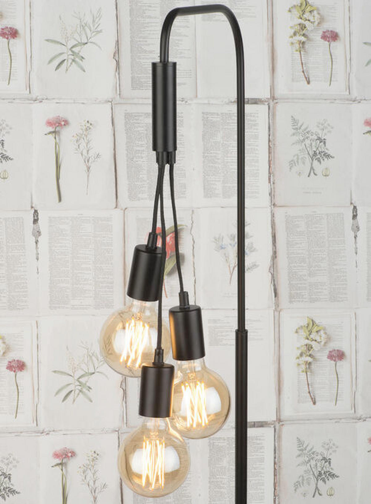 GOLVLAMPA OSLO  48/190/32 cm   - grå/svart, Design, metall/sten (48/190/32cm) - It's about Romi