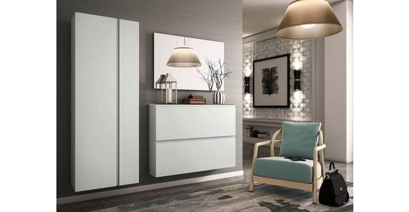 GARDEROBENSCHRANK 60/179/33 cm - Anthrazit/Weiß, Design, Holzwerkstoff (60/179/33cm) - Moderano