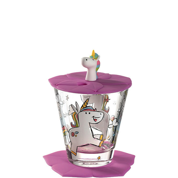 Leonardo Trinkglas Bambini Weiß, Pink, Transparent
