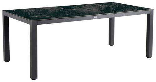 GARTENTISCH 220/100/74 cm Metall, Kunststoff Anthrazit, Schwarz quadratisch  - Anthrazit/Schwarz, Basics, Kunststoff/Metall (220/100/74cm) - Tierra Outdoor
