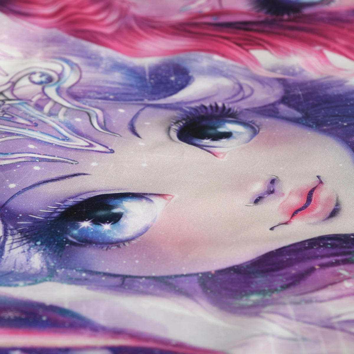JUGENDBETTWÄSCHE Nebulous Stars Renforcé 135/200 cm  - Hellrosa/Violett, Design, Textil (135/200cm) - Herding