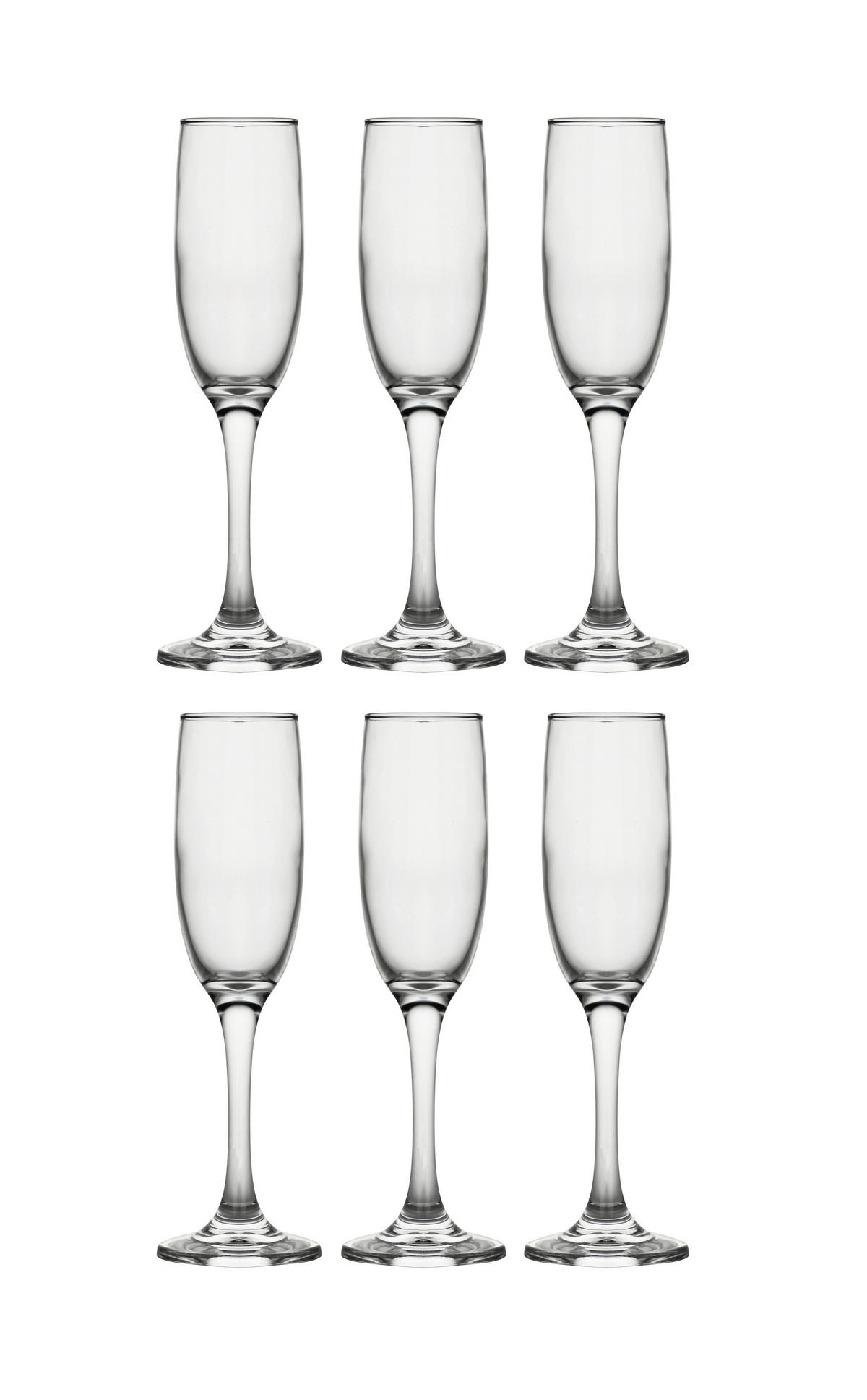 GLÄSERSET  6-teilig  - Transparent, Basics, Glas (6,8/21,5cm) - Echtwerk