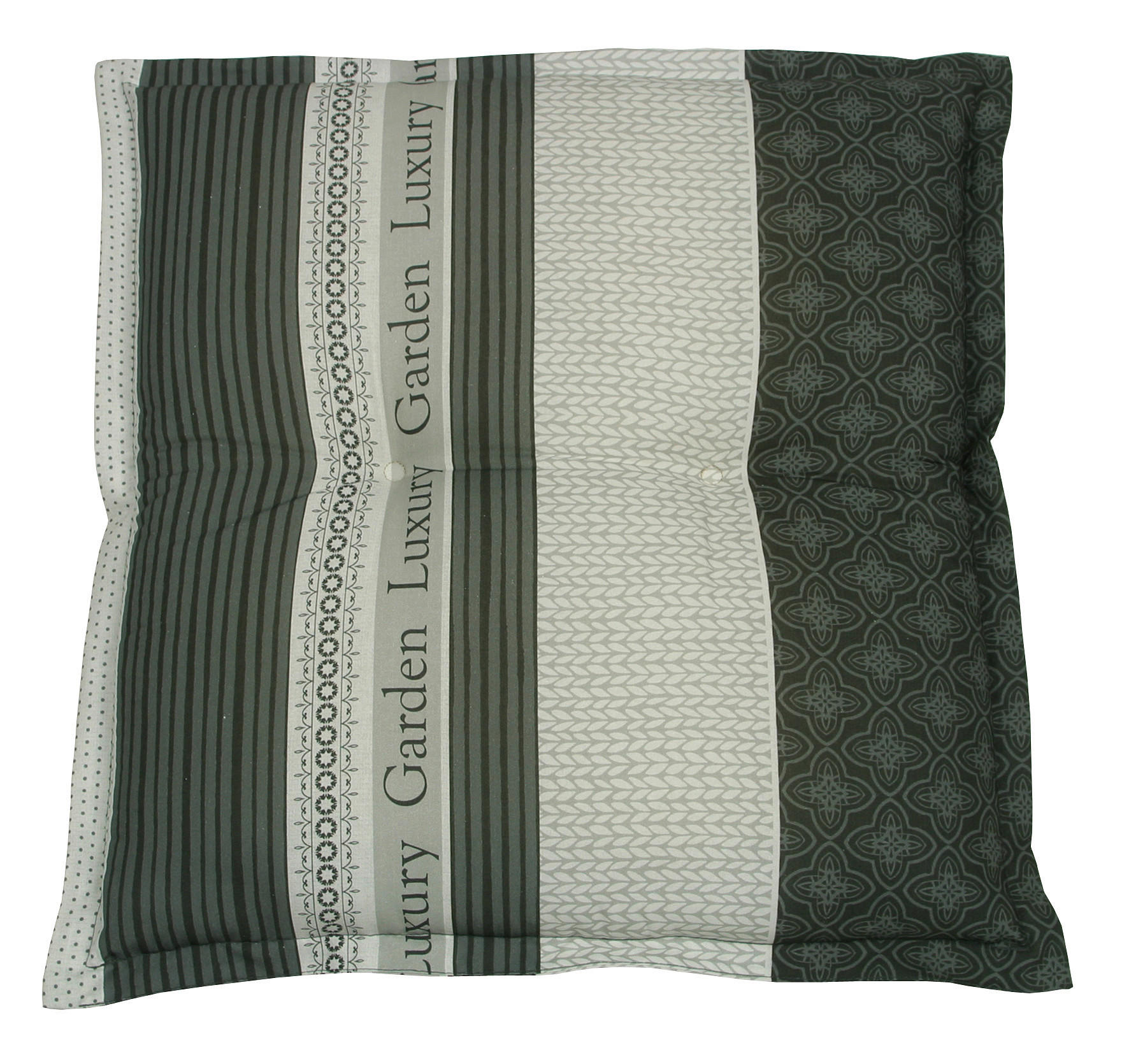 GARTENSITZKISSEN in Anthrazit, Creme, Schwarz, Weiß  - Anthrazit/Creme, Design, Textil (50/7/50cm)