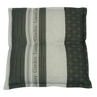 GARTENSITZKISSEN in Anthrazit, Creme, Schwarz, Weiß  - Anthrazit/Creme, Design, Textil (50/7/50cm)