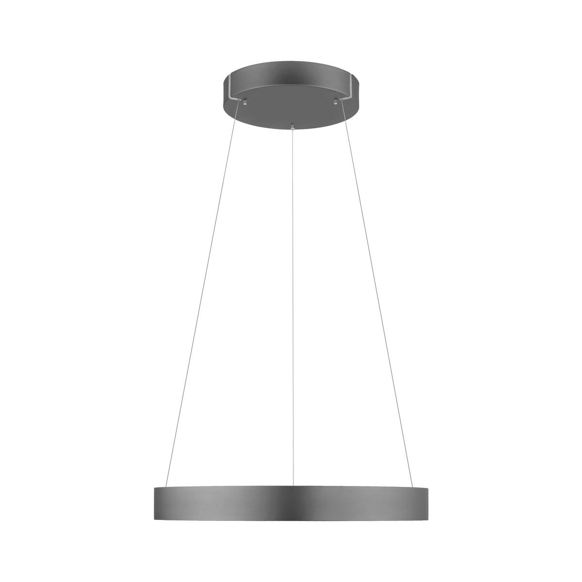 LED-HÄNGELEUCHTE Pure E-Clipse 70/350 cm   - Grau, Design, Kunststoff/Metall (70/350cm) - Neuhaus PURE