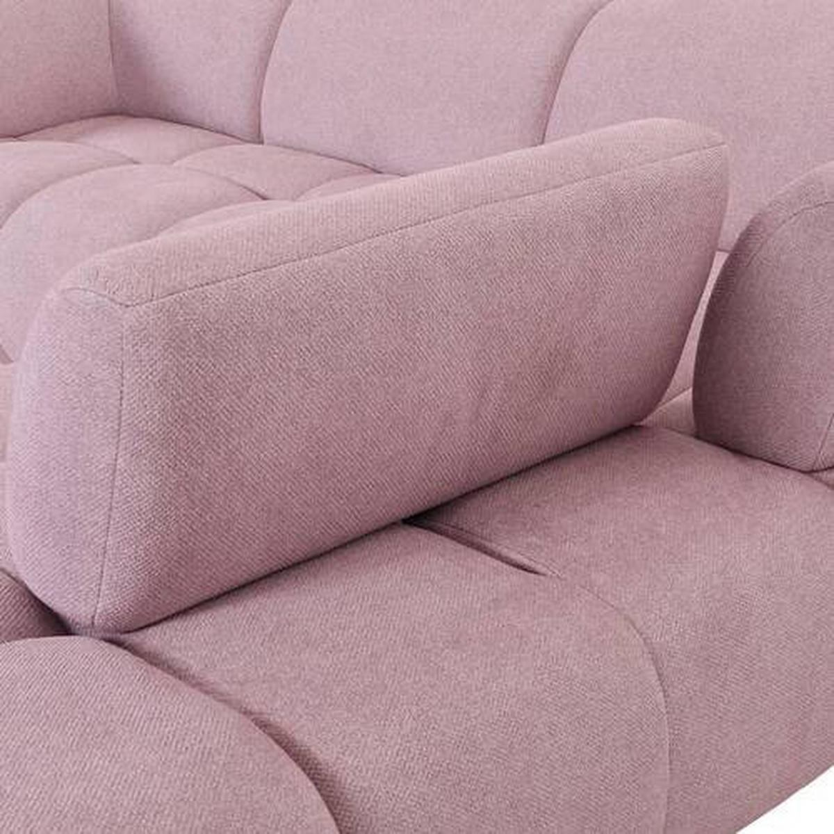 HÖRNSOFFA i velour gammalrosa  - svart/gammalrosa, Design, textil/plast (283/220cm) - MID.YOU