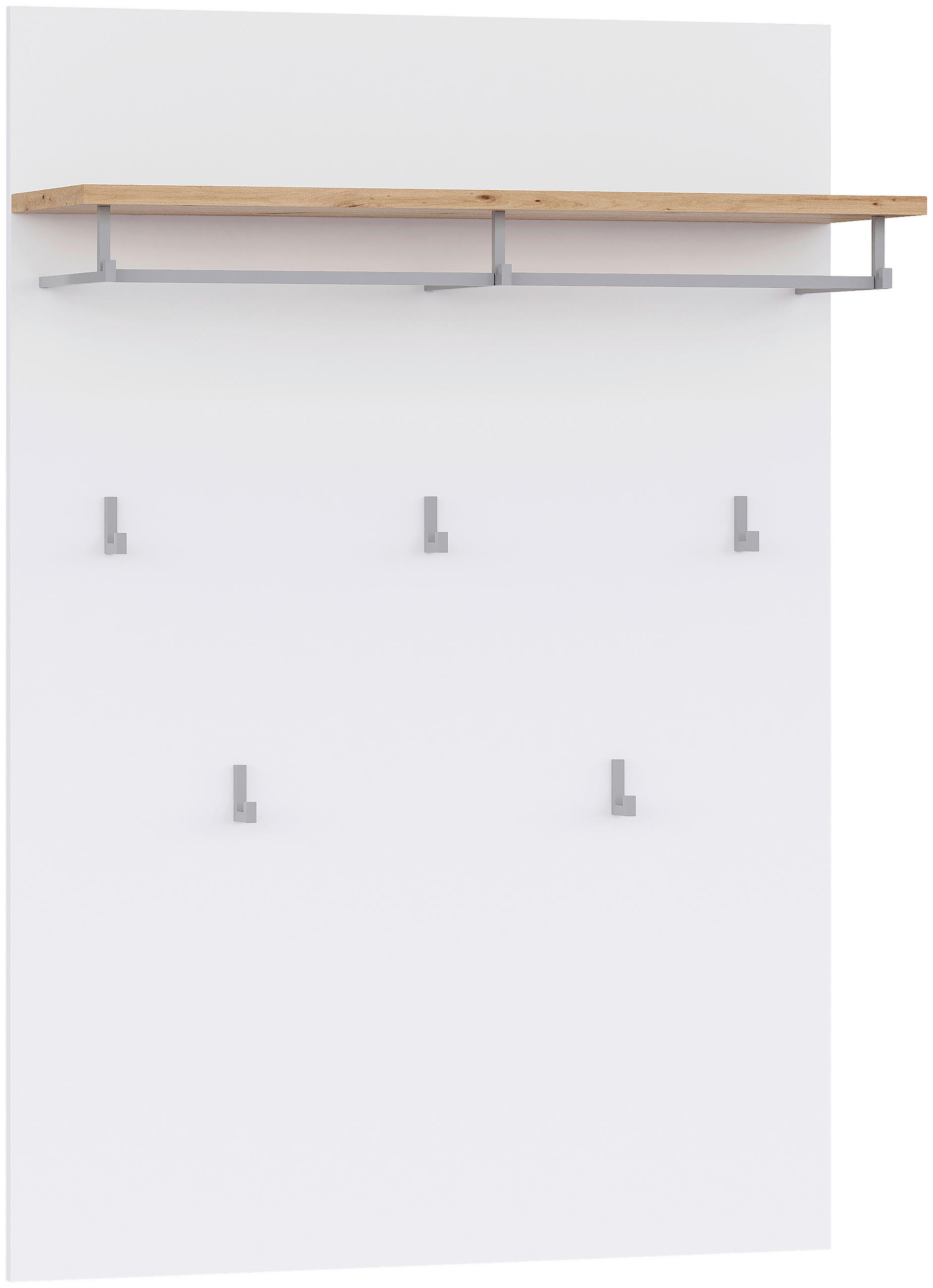 GARDEROBENPANEEL  in 83,4/120,6/26,6 cm  - Weiß/Eiche Artisan, MODERN, Holzwerkstoff (83,4/120,6/26,6cm) - Carryhome