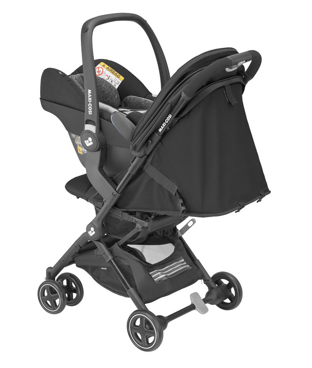 KIŠOBRAN KOLICA  Lara 2  - grafitno siva, Osnovno, metal/plastika (50/104/70cm) - Maxi-Cosi