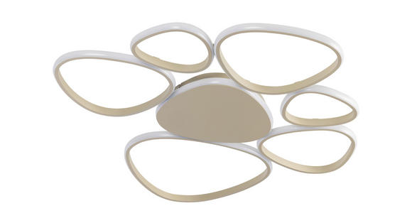 LED-DECKENLEUCHTE 89,5/79/4 cm   - Sandfarben, Design, Kunststoff/Metall (89,5/79/4cm) - Novel