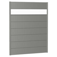 SICHTSCHUTZ - Grau, Basics, Kunststoff/Metall (145/182/4,4cm) - Biohort