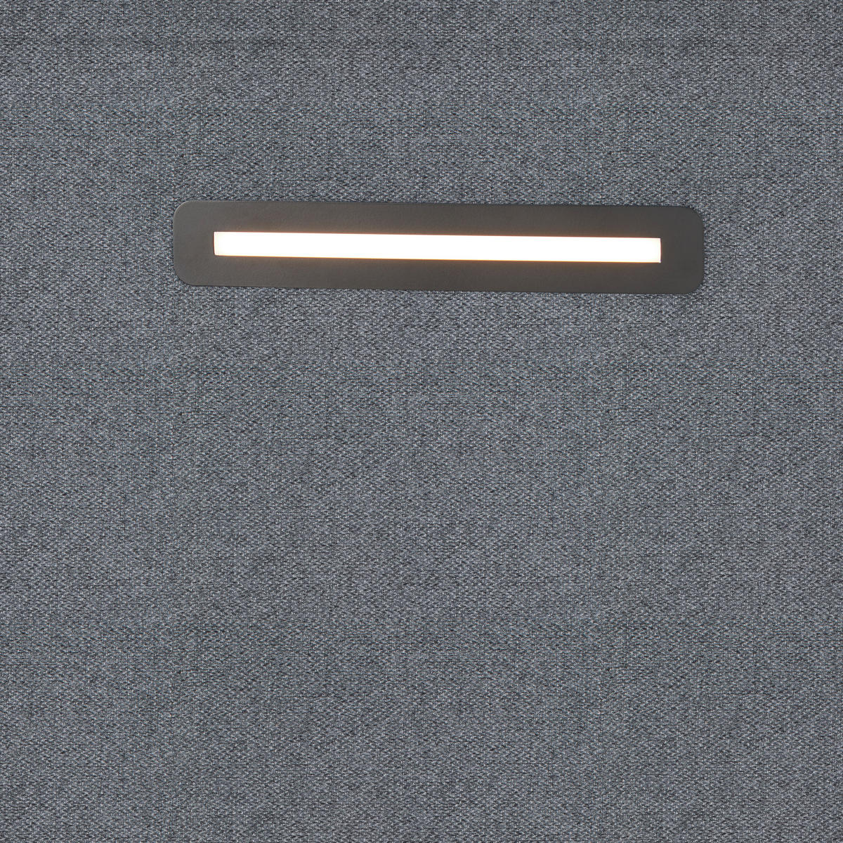 BOXBETT 120/200 cm,  in Dunkelgrau, Matratze, gepolstertes Kopfteil, Beleuchtung, Bettkasten, Topper, H2 = mittel  - Türkis/Eichefarben, KONVENTIONELL, Holz/Holzwerkstoff (120/200cm) - Moderano