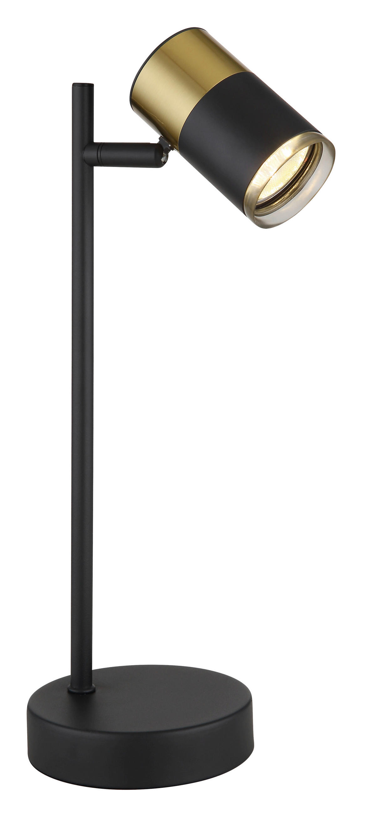 TISCHLEUCHTE - Dunkelgrau/Schwarz, Design, Kunststoff/Metall (13,2/12/35cm) - Globo