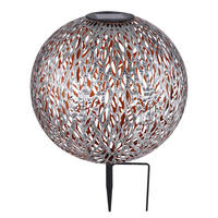 SOLCELLSLAMPA - silver/svart, Klassisk, metall (27/38cm) - Globo