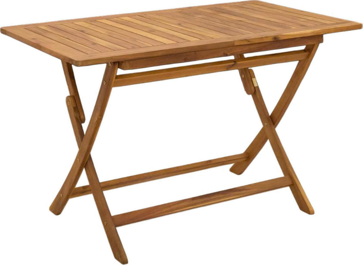 GARTENTISCHGRUPPE  - Akaziefarben, MODERN, Holz (120cm) - Beldano