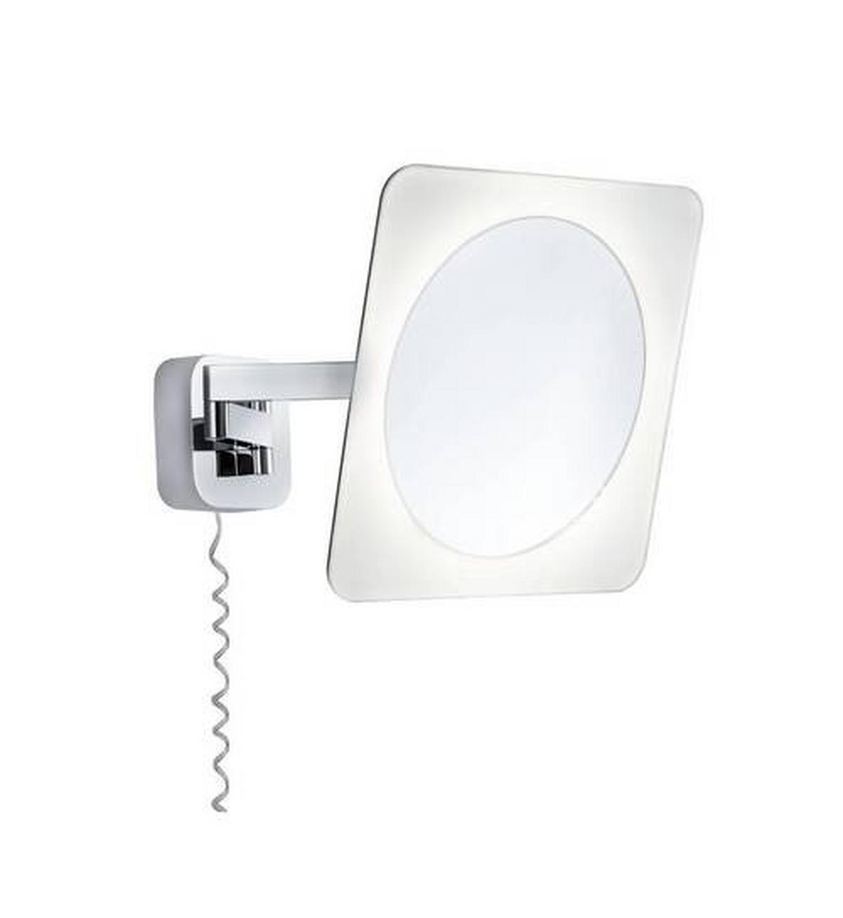 LED-WANDLEUCHTE   - Chromfarben/Weiß, Basics, Metall (23/23cm) - Paulmann