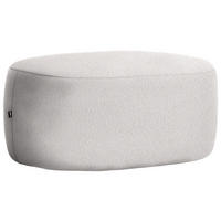 HOCKER in Textil Altrosa  - Schwarz/Altrosa, MODERN, Kunststoff/Textil (88/43/66cm) - Hom`in