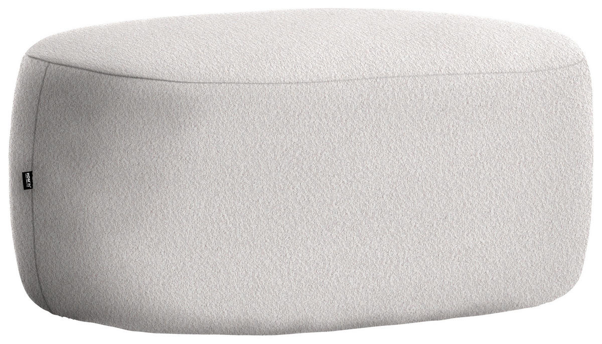 HOCKER in Textil Altrosa  - Schwarz/Altrosa, MODERN, Kunststoff/Textil (88/43/66cm) - Hom`in
