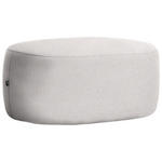 HOCKER in Textil Altrosa  - Schwarz/Altrosa, MODERN, Kunststoff/Textil (88/43/66cm) - Hom`in