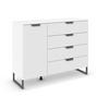 KOMMODE  in 120/92/42 cm  - Dunkelgrau/Weiß, Design, Holzwerkstoff/Metall (120/92/42cm) - Carryhome